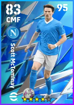 Scott McTominay eFootball 2026 player card — 83 OVR CMF