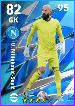 V. Milinkovic-Savic eFootball 2026 player card — 82 OVR GK