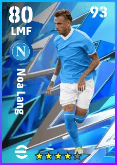 Noa Lang eFootball 2026 player card — 80 OVR LMF