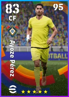Ayoze Perez eFootball 2026 player card — 83 OVR CF