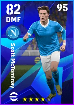 Scott McTominay eFootball 2026 player card — 82 OVR DMF
