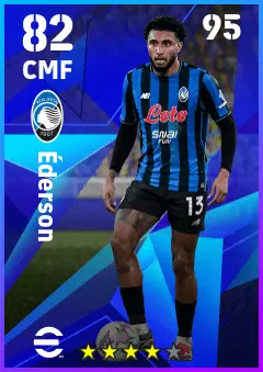 Ederson eFootball 2026 player card — 82 OVR CMF