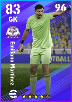 Emiliano Martinez eFootball 2026 player card — 83 OVR GK