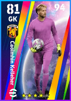 Caoimhin Kelleher eFootball 2026 player card — 81 OVR GK
