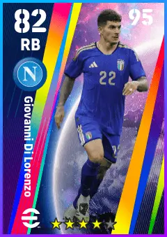 Giovanni Di Lorenzo eFootball 2026 player card — 82 OVR RB