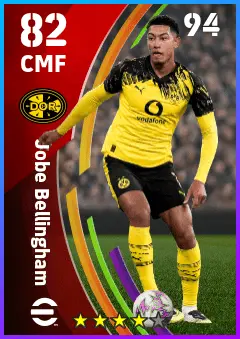 Jobe Bellingham eFootball 2026 player card — 82 OVR CMF