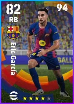Eric Garcia eFootball 2026 player card — 82 OVR RB