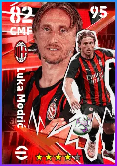 Luka Modric eFootball 2026 player card — 82 OVR CMF