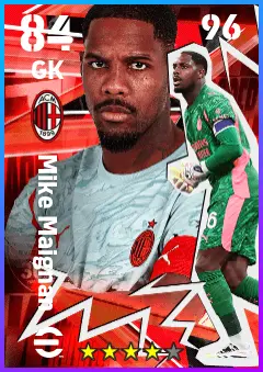 Mike Maignan eFootball 2026 player card — 84 OVR GK