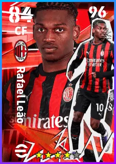 Rafael Leao eFootball 2026 player card — 84 OVR CF
