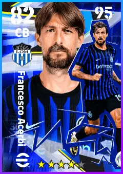 Francesco Acerbi eFootball 2026 player card — 82 OVR CB