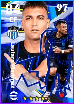 Lautaro Martinez eFootball 2026 player card — 84 OVR CF