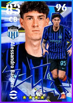Alessandro Bastoni eFootball 2026 player card — 83 OVR CB