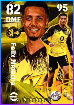Felix Nmecha eFootball 2026 player card — 82 OVR DMF