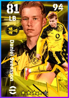 Daniel Svensson eFootball 2026 player card — 81 OVR LB