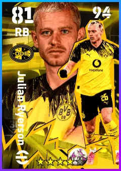 Julian Ryerson eFootball 2026 player card — 81 OVR RB