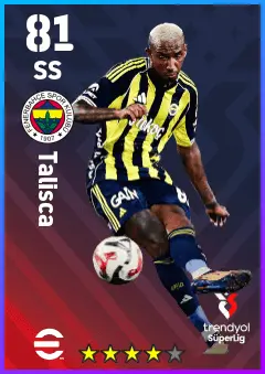 Talisca eFootball 2026 player card — 81 OVR SS