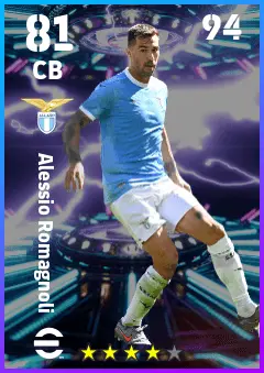 Alessio Romagnoli eFootball 2026 player card — 81 OVR CB
