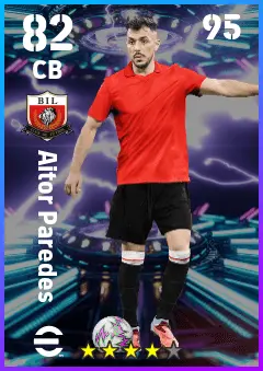 Aitor Paredes eFootball 2026 player card — 82 OVR CB
