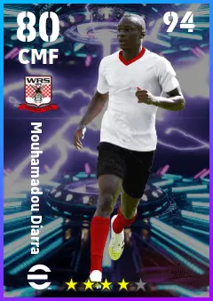Habib Diarra eFootball 2026 player card — 80 OVR CMF