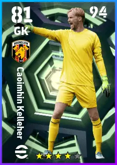 Caoimhin Kelleher eFootball 2026 player card — 81 OVR GK