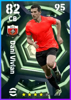 Dani Vivian eFootball 2026 player card — 82 OVR CB