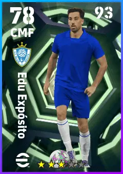 Edu Exposito eFootball 2026 player card — 78 OVR CMF
