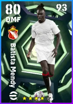 Batista Mendy eFootball 2026 player card — 80 OVR DMF