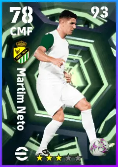 Martim Neto eFootball 2026 player card — 78 OVR CMF