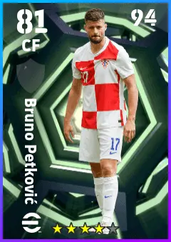 Bruno Petkovic eFootball 2026 player card — 81 OVR CF