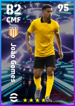 Joao Gomes eFootball 2026 player card — 82 OVR CMF
