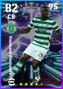Ousmane Diomande eFootball 2026 player card — 82 OVR CB