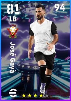Jose Gaya eFootball 2026 player card — 81 OVR LB
