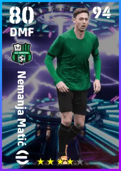 Nemanja Matic eFootball 2026 player card — 80 OVR DMF