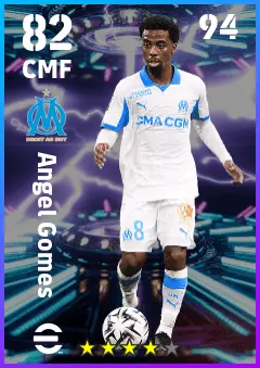 Angel Gomes eFootball 2026 player card — 82 OVR CMF