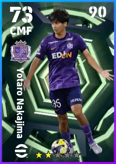 Yotaro Nakajima eFootball 2026 player card — 73 OVR CMF