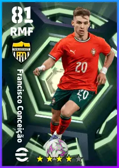 Francisco Conceicao eFootball 2026 player card — 81 OVR RMF