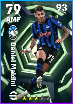 Daniel Maldini eFootball 2026 player card — 79 OVR AMF