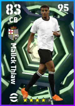 Malick Thiaw eFootball 2026 player card — 83 OVR CB