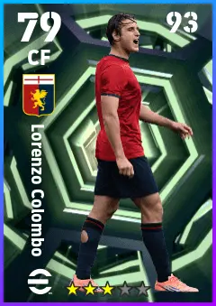 Lorenzo Colombo eFootball 2026 player card — 79 OVR CF