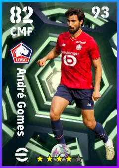 Andre Gomes eFootball 2026 player card — 82 OVR CMF