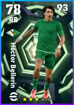 Hector Bellerin eFootball 2026 player card — 78 OVR RB