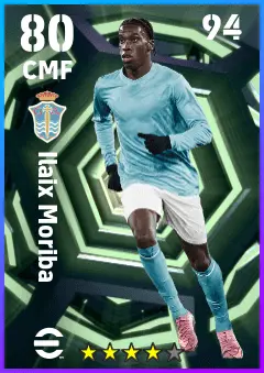 Ilaix Moriba eFootball 2026 player card — 80 OVR CMF
