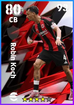 Robin Koch eFootball 2026 player card — 80 OVR CB