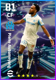 P. E. Aubameyang eFootball 2026 player card — 81 OVR CF