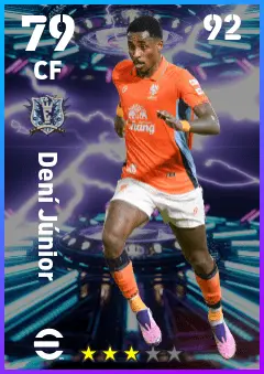 Deni Junior eFootball 2026 player card — 79 OVR CF