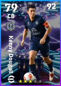Kenny Dougall eFootball 2026 player card — 79 OVR CB