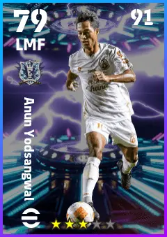 Anun Yodsangwal eFootball 2026 player card — 79 OVR LMF