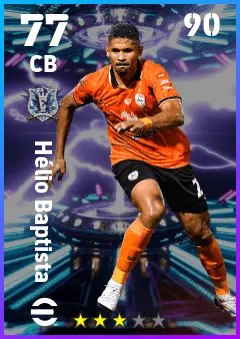 Helio Baptista eFootball 2026 player card — 77 OVR CB