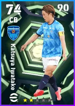 Katsuya Iwatake eFootball 2026 player card — 74 OVR CB